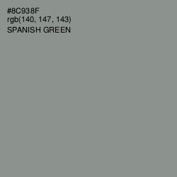 #8C938F - Spanish Green Color Image
